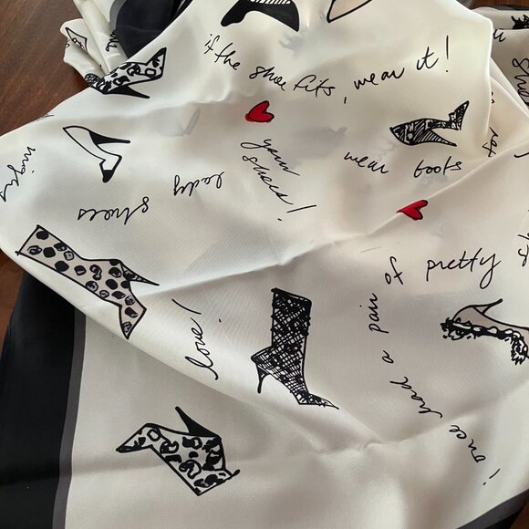 Silk 'Shoe' Scarf - Picture 4 of 5